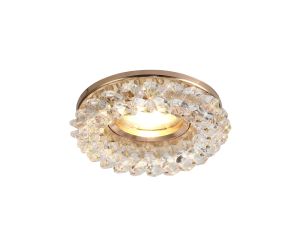 Crystal Cluster Downlight Round Rim Only French Gold/Clear, IL30800 REQUIRED TO COMPLETE THE ITEM, Cut Out: 62mm
