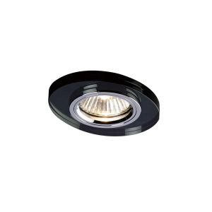 Crystal Downlight Oval Rim Only Black, IL30800 REQUIRED TO COMPLETE THE ITEM, Cut Out: 62mm