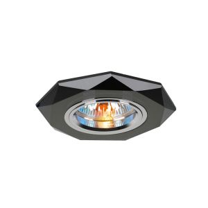 Crystal Downlight Octagonal Rim Only Black, IL30800 Required To Complete The Item