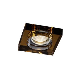 Crystal Downlight Deep Square Rim Only Bronze, IL30800 REQUIRED TO COMPLETE THE ITEM, Cut Out: 62mm