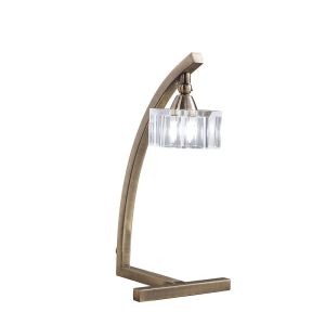 Cuadrax Table 1 Light G9, Antique Brass