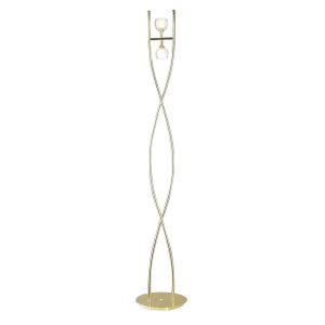 Dali Floor Lamp 2 Light G9, Polished Brass, NOT LED/CFL Compatible
