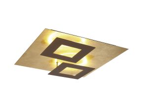 Dalisbon 50cm Ceiling, 48W LED, 3000K, 3360lm, Gold/Rust Brown, 3yrs Warranty