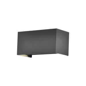 Davos Rectangle Wall Lamp, 4 x 6W LED, 3000K, 2200lm, IP54, Anthracite, 3yrs Warranty