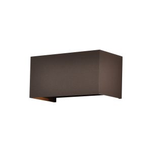 Davos Rectangle Wall Lamp, 4 x 6W LED, 3000K, 2200lm, IP54, Rust Brown, 3yrs Warranty