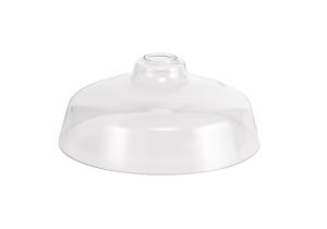 Davvid Flat Round 38cm Clear Glass (H), Lampshade