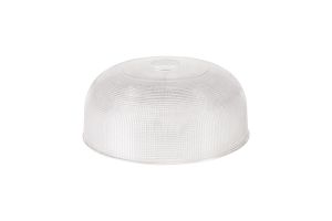 Davvid Round 26.5cm Prismatic Effect Clear Glass (B), Lampshade