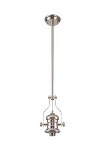 Davvid (FRAME ONLY) Pendant, 1 x E27, Polished Nickel