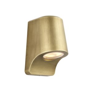 Pronto 1 Light 8W Integrated LED 2700K, 240lm Matt Antique Die Cast IP44 Outdoor Wall Light With Frosted Glass