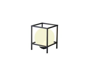 Desigual Medium Table Lamp, 1 Light E27, Matt Black