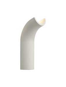 Diana Uplighter Wall Lamp, 1 x 4.5W LED, 3000K, 275lm, White Paintable Gypsum, 3yrs Warranty
