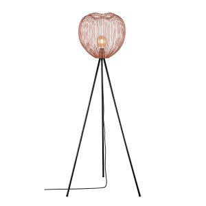 Sveva 1 Light Floor Lamp E27 Copper