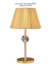 Ekinsale Table Lamp WITHOUT SHADE 1 Light E27 Gold/Crystal