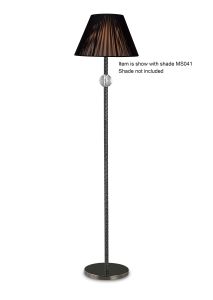 Ekinsale Floor Lamp Without Shade 1 Light E27 Black Chrome/Crystal