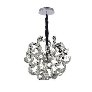 Esme Pendant 12 Light G4 Polished Chrome/Crystal, NOT LED/CFL Compatible