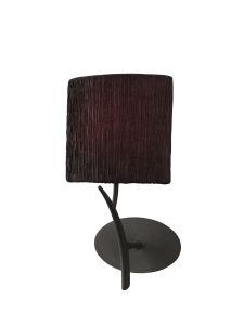 Eve Wall Lamp Switched 1 Light E27, Anthracite With Black Oval Shade