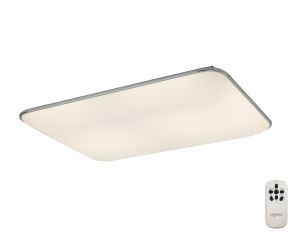 Fase Ceiling Rectangular, 90W LED, 3000K-6500K Tuneable White, 4800lm, White, Acyrlic Diffuser, Remote Control,3yrs Warranty