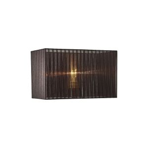 Florence Rectangle Organza Shade, 380x190x230mm, Black, For Table Lamp
