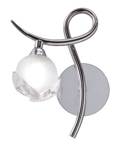Fragma Wall Lamp Left Switched 1 Light G9, Polished Chrome