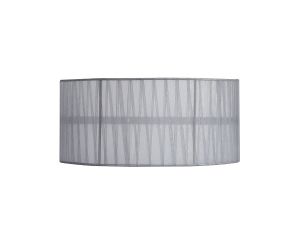 Freida Organza Wall Lamp Shade Grey For IL31746/56, 350mmx160mm