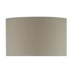 Funchal E27 Grey Cotton 43cm Drum Shade (Shade Only)