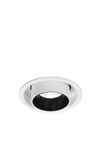 Garda Retractable Recessed Swivel Spotlight, 7W, 4000K, 630lm, Matt White & Black, Cut Out 84mm, Driver Included, Driver Included, 3yrs Warranty