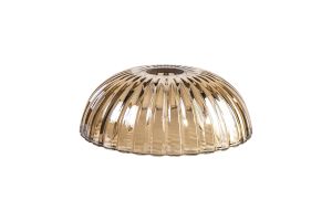 Gilda Shallow Dome 20cm Shell Effect Cognac Glass Lampshade