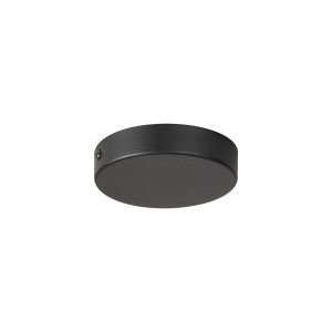 Hayes No Hole 12cm Round Ceiling Plate Satin Black