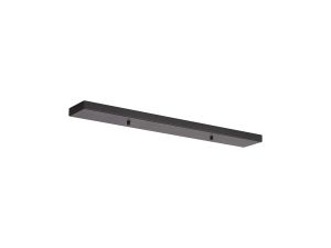 Hayes No Hole 700 x 100mm Linear Ceiling Plate Satin Black