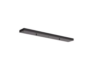 Hayes 3 Hole 700 x 100mm Linear Ceiling Plate Satin Black