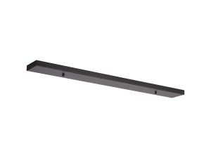 Hayes No Hole 900 x 100mm Linear Ceiling Plate Satin Black
