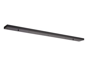 Hayes 5 Hole 1100 x 100mm Linear Ceiling Plate Satin Black