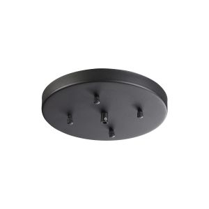 Hayes No Hole 23cm Heavy Duty Round Ceiling Plate Satin Black