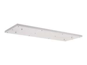 Hayes 12 Hole 1100mm x 400mm Linear Rectangle Ceiling Plate White