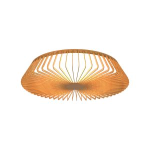 Himalaya 53cm Round Ceiling (Light Only), 56W LED, 2700-5000K Tuneable White, 2500lm, Remote Control, Wood, 3yrs Warranty