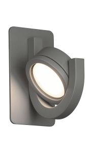 Iguazu Wall Lamp, Requires 1 x GX53 (Max 9W, Not Included), IP54, Anthracite, 2yrs Warranty