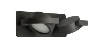 Iguazu Wall Lamp, Requires 2 x GX53 (Max 10W, Not Included), IP54, Anthracite, 2yrs Warranty