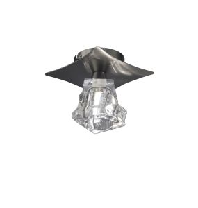 Iku 13cm Ceiling 1 Light G9, Satin Nickel