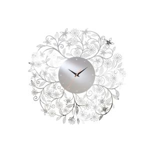 (DH) Infinity Wall Art Clock Stainless Steel/Crystal
