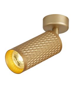 Jovis Adjustable Surface Mounted Ceiling/Wall Spot Light, 1 x GU10, Champagne Gold