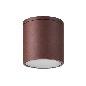Kandanchu 9cm Short Round Ceiling Spotlight, 1 x GU10, IP54, Rust Brown, 2yrs Warranty