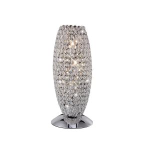 Kos Table Lamp 3 Light G9 Polished Chrome/Crystal