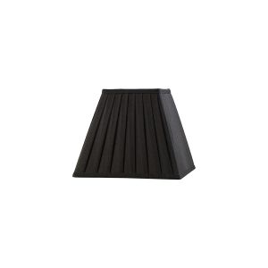 Leela Square Pleated Fabric Shade Black 100/200mm x 156mm