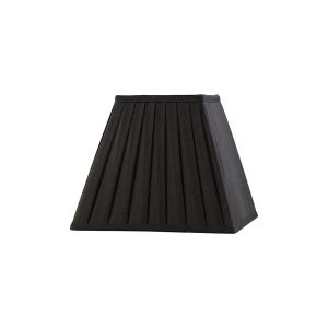 Leela Square Pleated Fabric Shade Black 138/250mm x 206mm