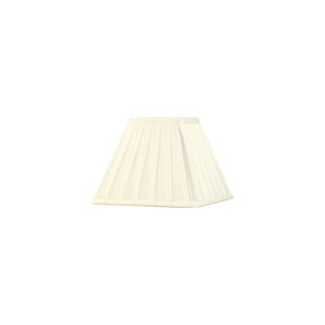 Leela Square Pleated Fabric Shade Ivory 100/200mm x 156mm