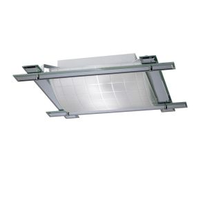 Leo Square Flush Ceiling 3 Light E27 Polished Chrome/Mirror