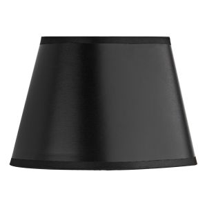 Lexington E14 Black Faux Silk 20cm Oval Shade (Shade Only)