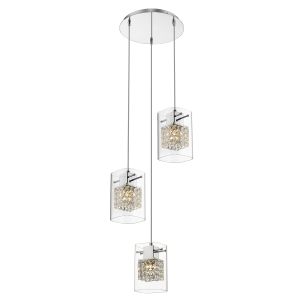 Ginerve 3 Light G9 Adjustable Dimmable Pendant