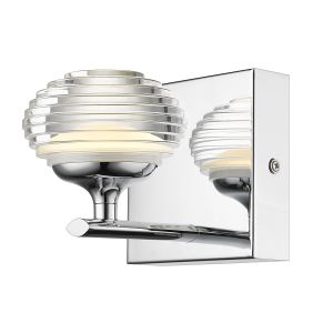 Icaro 1 Light Integrated LED, 90lm, Double Insulated Polished Chrome Wall Light