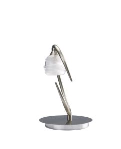 Loop Table Lamp 1 Light G9 ECO, Satin Nickel